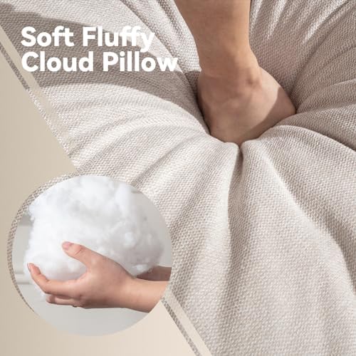 Cloud Couch Modular Sectional Sofa Modern Oversized Couches with Ottoman 7 Seater L-Shaped Sofas Comfy Couches for Living Room Spacious Space