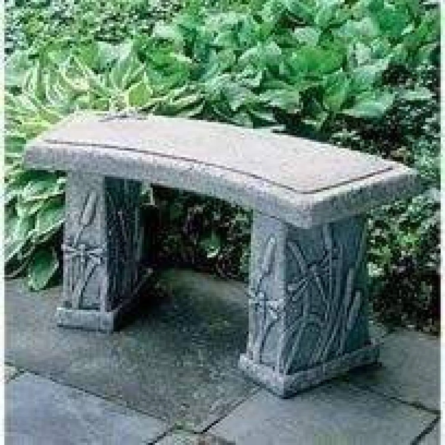 Campania International Dragonfly Alpine Stone Curved Bench