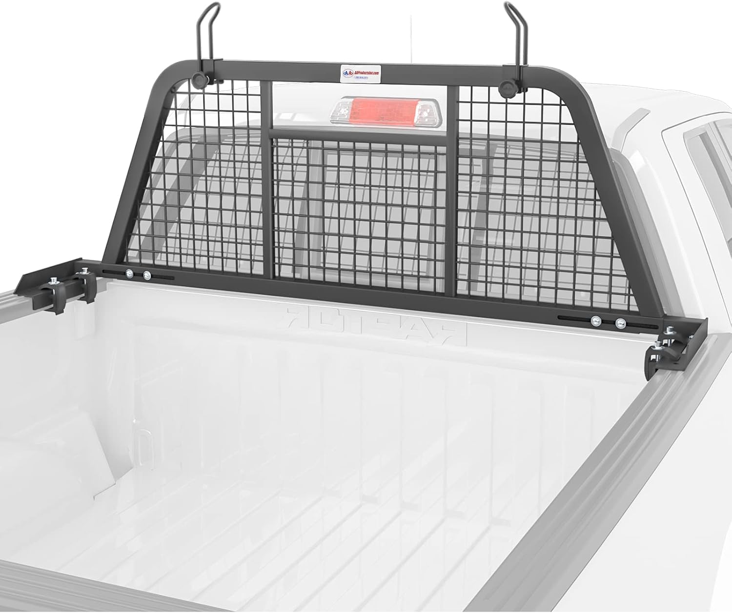 AA-Racks Model HX-501 Extendable Steel Pickup Truck Headache Rack, Sandy Black