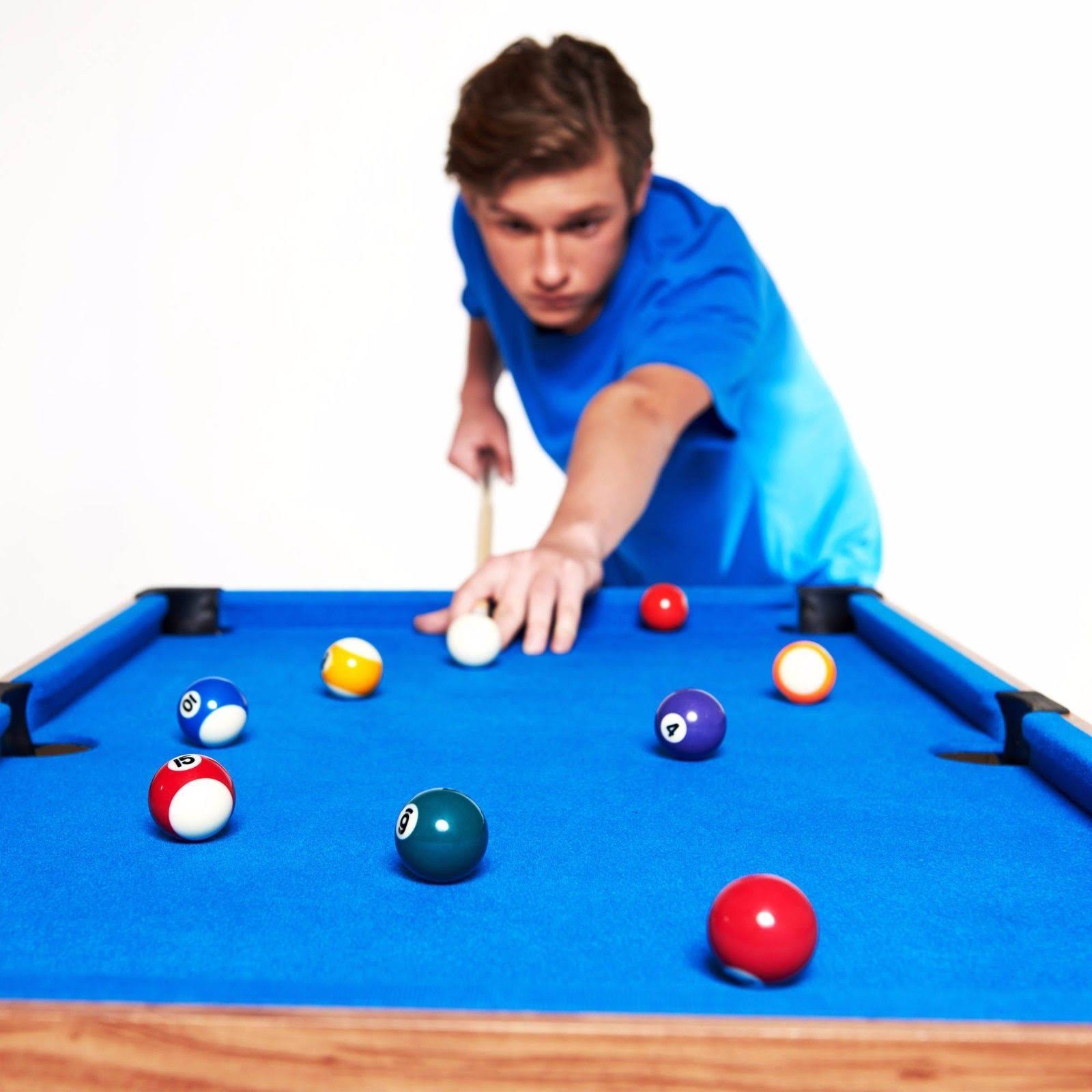 MD Sports 48 inch 3 in 1 Combo Game Table, Pool, Hockey, Foosball, Accessories Included