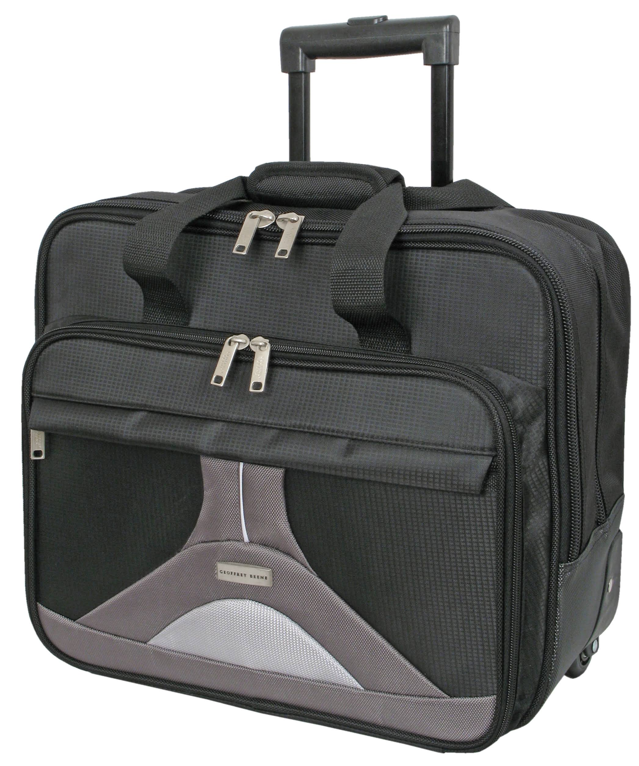 Geoffrey Beene Black w/ Gray Tech Rolling Business Case