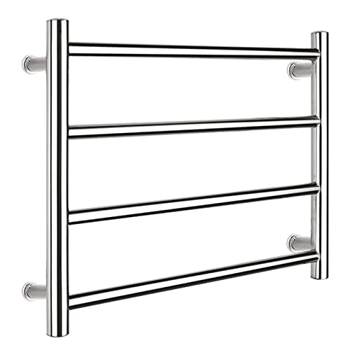 Towel Warmer/Multifunction Electric Heater Towel Rack Low Energy Consumption 58W Bathroom Heated Towel Rail Radiator Wall Mounted 304 Stainless Steel