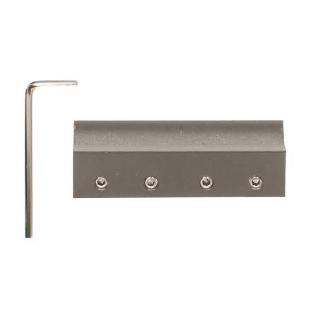E-Glide 107 in. Un-Finished Red Oak Library Ladder Satin Nickel Sliding Hook Ladder Kit with 8 ft. Rail | EG.300-107RO-08.02