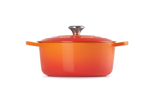 Le Creuset Enameled Cast Iron Signature Round Dutch Oven, 5.5 qt., Cerise