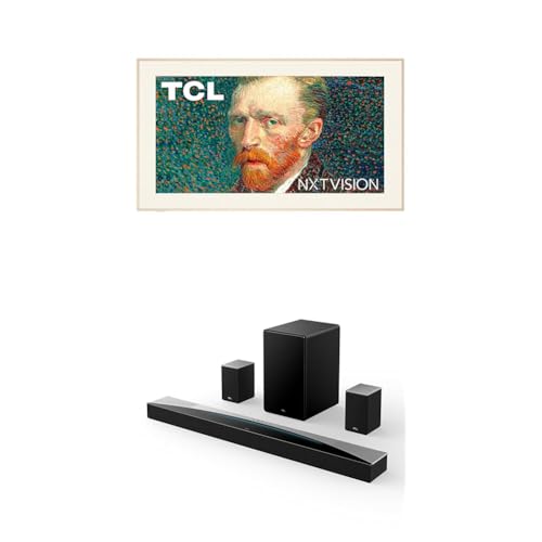 TCL 65-Inch Class NXTVISION Series QLED 4K UHD Google Smart TV Canvas Style Art Frame TV - QLED, 120hz, Matte Anti-Glare Screen, Free Bezel and Frame