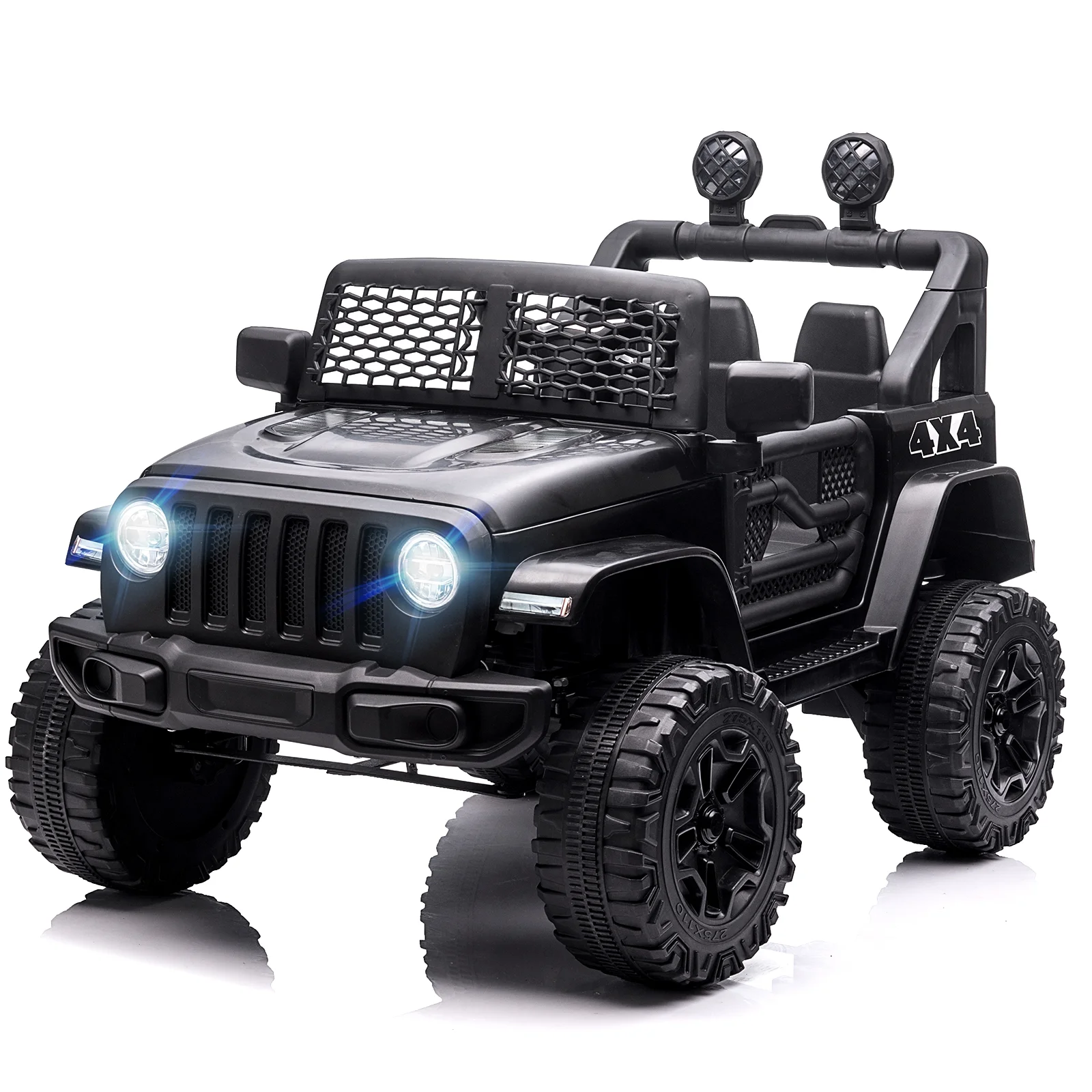 JOINATRE 12V Kids Ride On Car Truck, Battery Power Electric Car for Kids w/Parent Remote Control, 3 Speeds Ride on Toys with Suspension, LED Lights