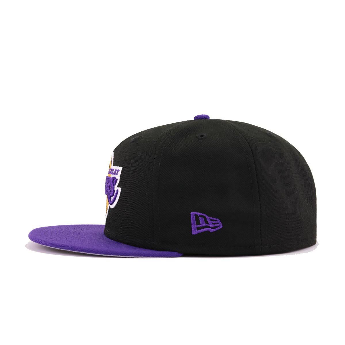 New Era Los Angeles Lakers Basic 2 Tone 59FIFTY Fitted Cap - Black/Purple