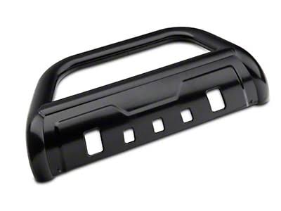 Barricade Super Duty 3.50-Inch Oval Bull Bar with Skid Plate; Black