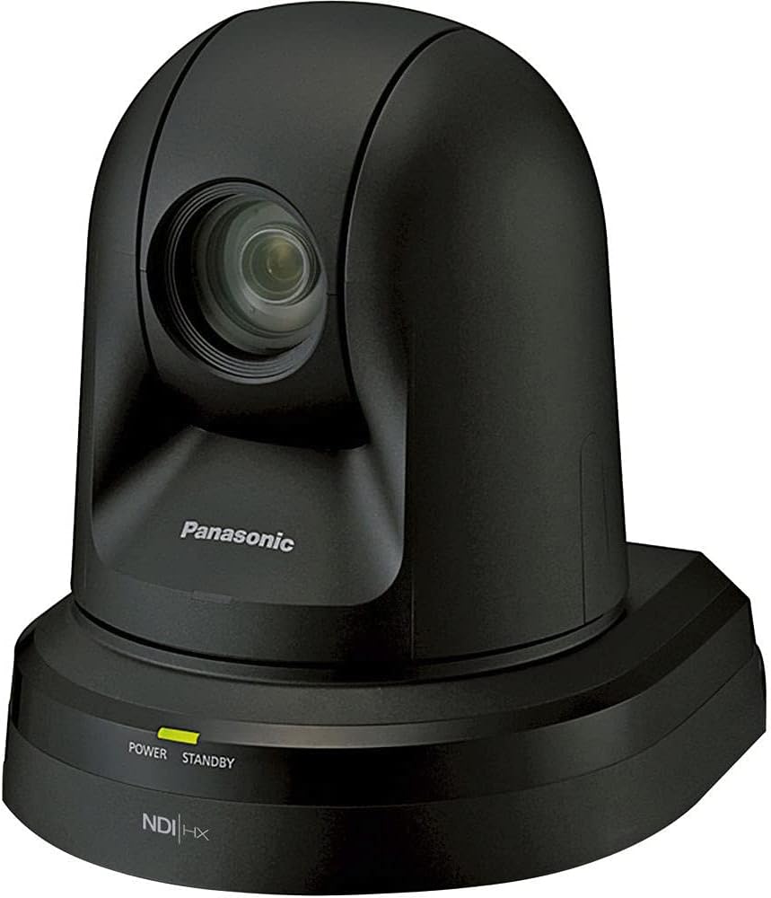 Panasonic 22x Zoom PTZ Camera with HDMI Output and NDI (Black) (AW-HN38HKPJ) + Deluxe Cleaning Set + HDMI Cable + Velcro Straps -Base Bundle