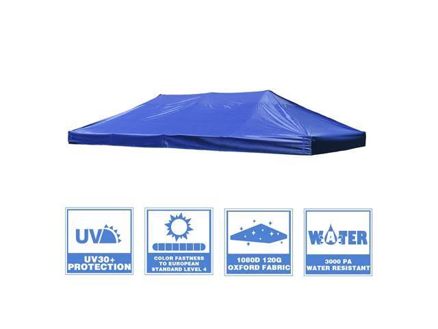 10x20ft EZ Pop Up Canopy Top Replacement Instant Patio Pavilion Sunshade Tent Cover Outdoor