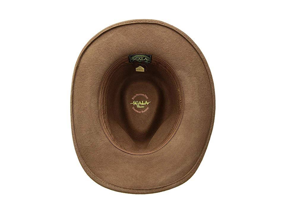Scala Classico Men&s Crushable Felt Outback Hat