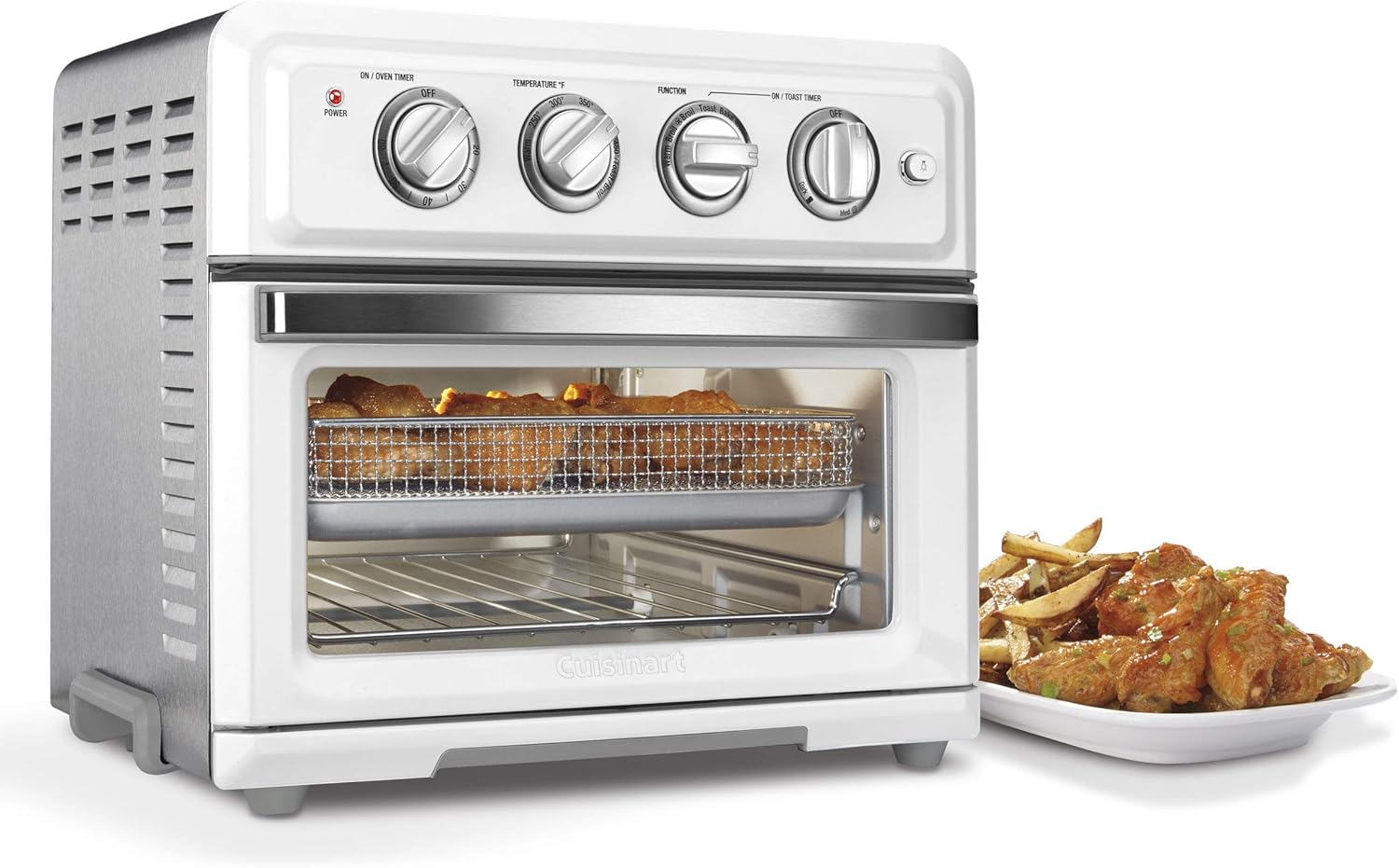 Cuisinart TOA-60W Convection AirFryer Toaster Oven, Premium 1800-Watt Motor with 7-in-1 Functions and Wide Temperature Range