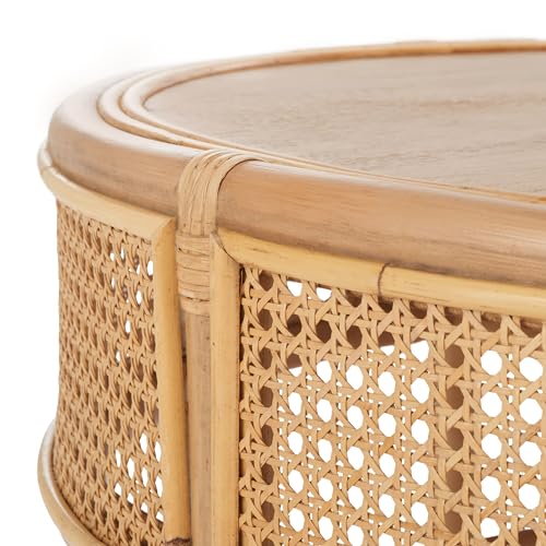 SAFAVIEH Home Collection Arvid Natural Brown Solid Wood Coffee Table (Fully Assembled)