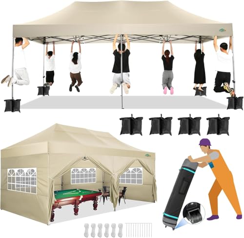 COBIZI 13x26 Pop Up Tent 13x26 Canopy with Sidewalls Heavy Duty Canopy Party Tent for Parties