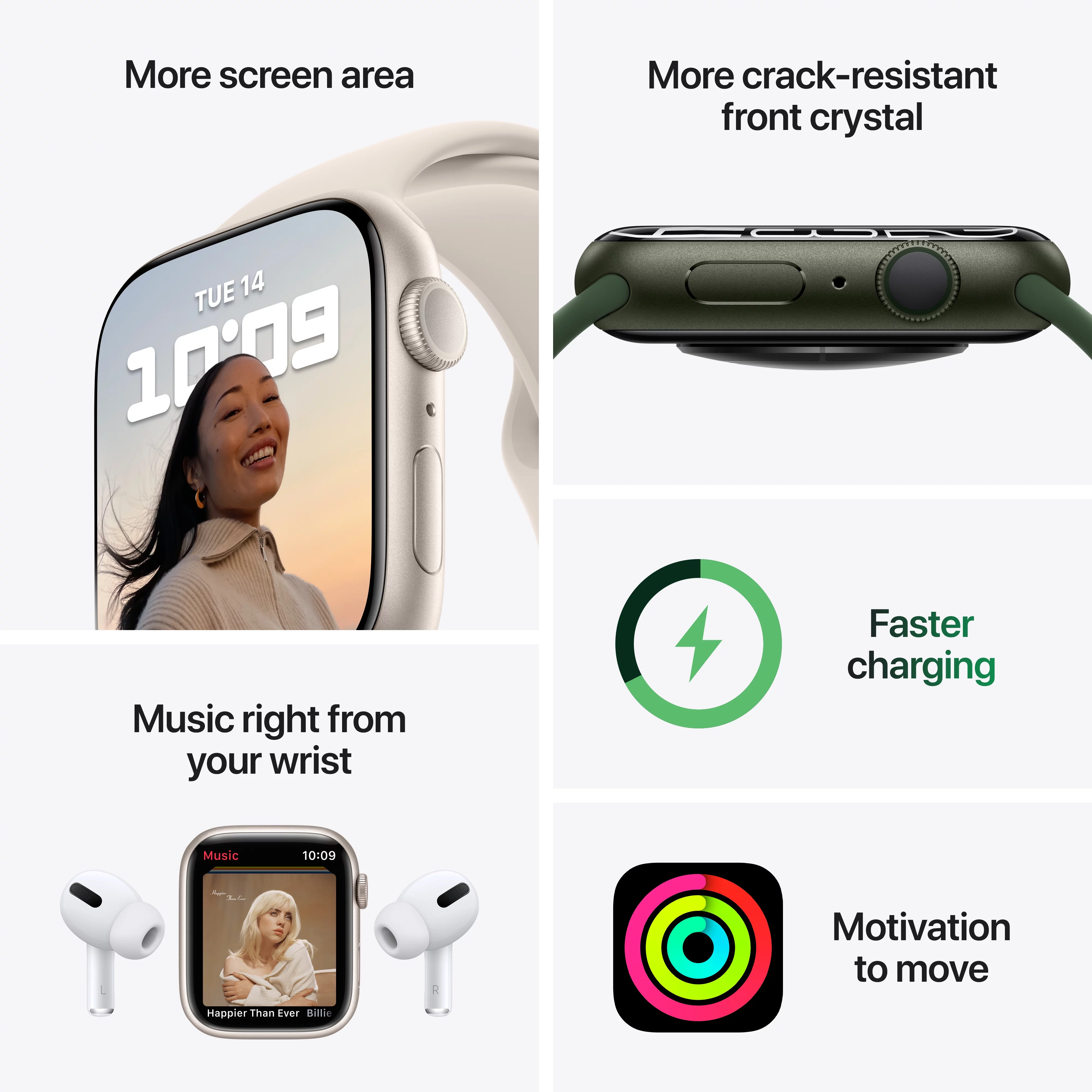 Apple Watch Series 7 GPS, 45mm Blue Aluminum Case with Abyss Blue Sport Band - Regular