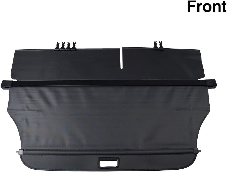 Powerty Fit for Cargo Cover Jeep Cherokee 2014 2015 2016 2017 2018 Retractable Rear Trunk Security Cover Shielding Shade Black No Gap( (Not Fit for