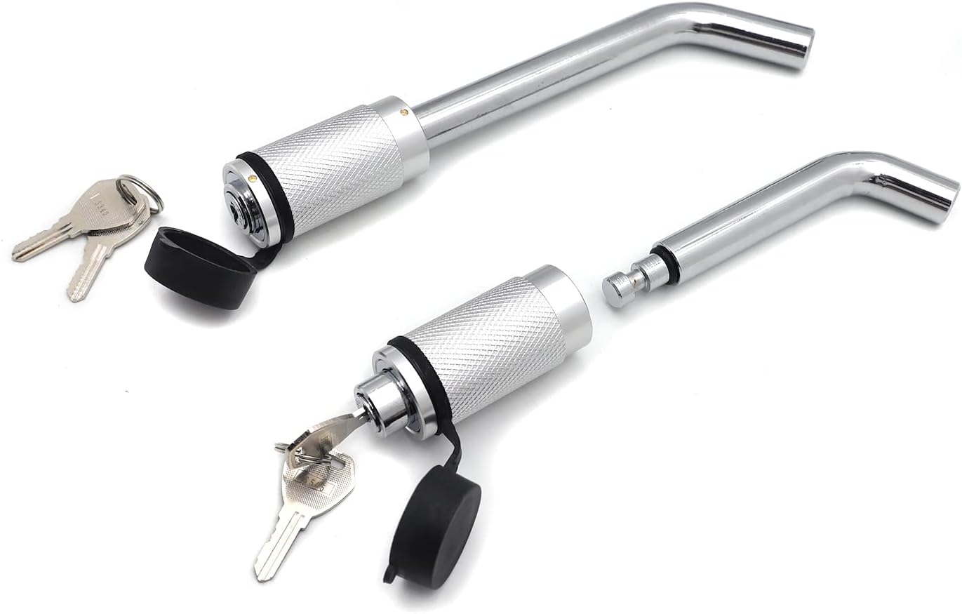 HTTMT- 2 Trailer Receiver Truck RV 6 Drop Adjustable Aluminum Tow Ball Hitch w/ Lock Key [P/N: ET-CAR-FIX009-SR]