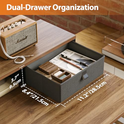 Agilestic L Shaped Electric Standing Desk with 2 Drawers, 63 Inch Ergonomic Adjustable Height Desk with Storage