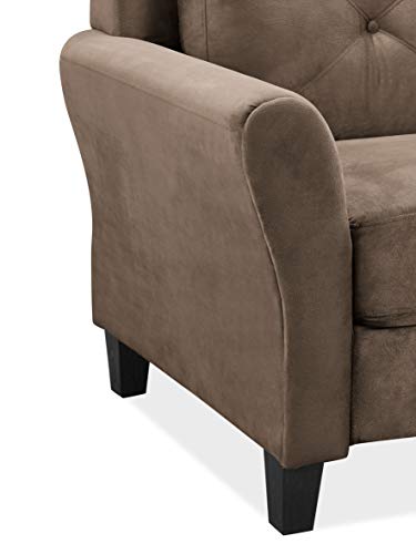 Lifestyle Solutions Harrington Loveseat, Black