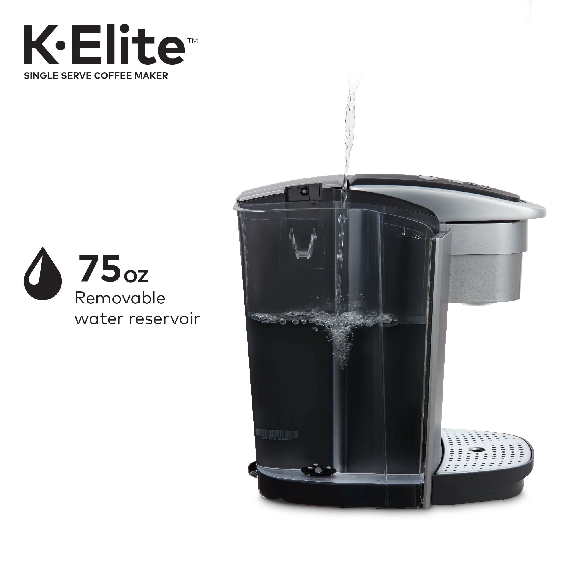 Keurig K-Elite, Single Serve K-Cup Pod Coffee Maker, Brushed Gold