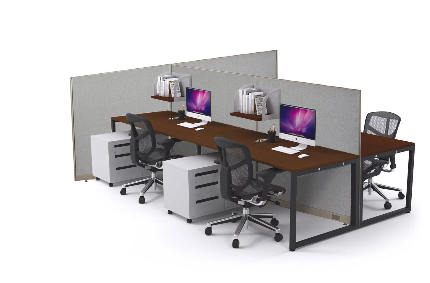 GOF T-Shaped Freestanding Partition 66d x 180w x 48h / Office, Room Divider
