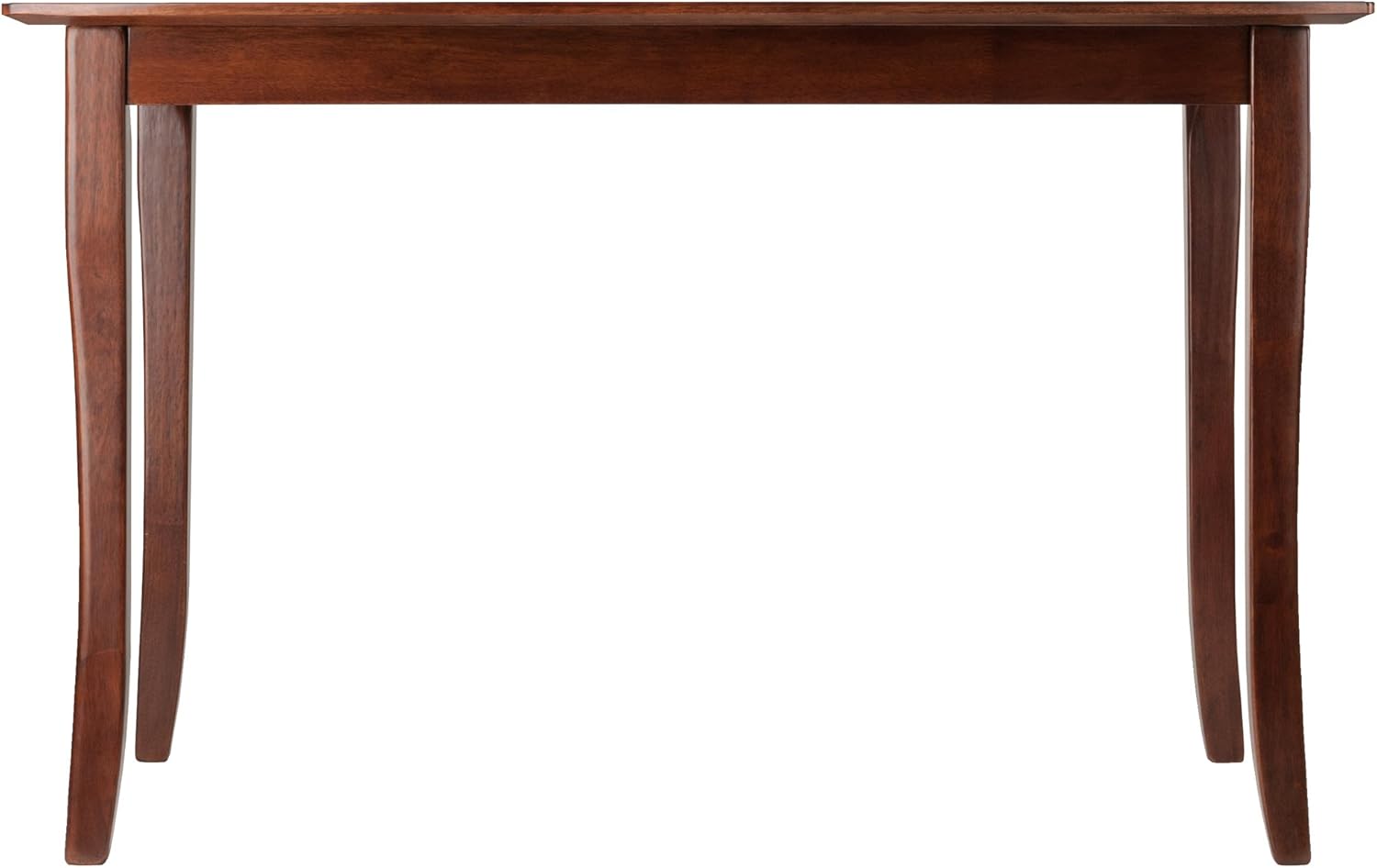 Winsome Inglewood 5-PC Set Table w/ 4 Ladderback Chairs Dining, Walnut