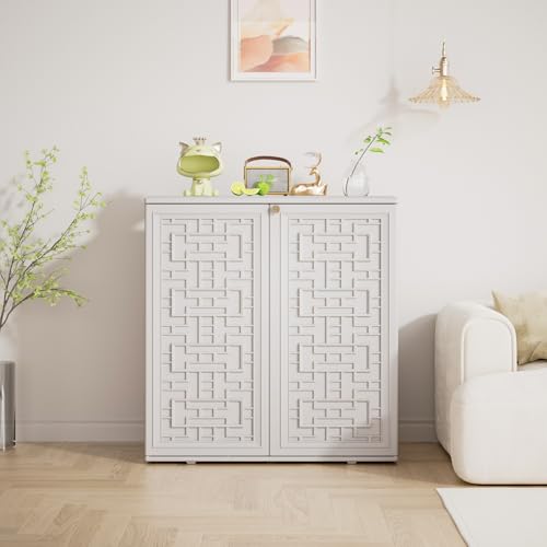 Outdoor Storage Cabinet Waterproof with Shelf,Resin Storage Sheds Outdoor Cabinets for tub towels/chemicals/grill items/Patio/Garden/Backyard