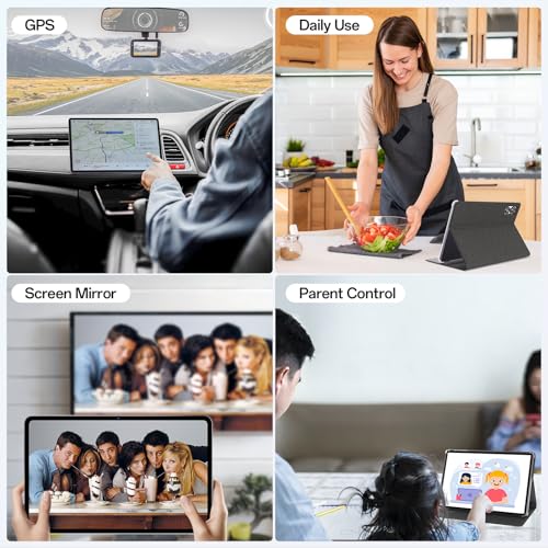 2025 Android 15 Tablet with Keyboard, 16GB+128GB 11 Inch Octa-Core 2-in-1 Tablets Dual Camera 5+13 MP, 5G/2.4G WiFi, 8000mAh, BT5.0, GMS Certified