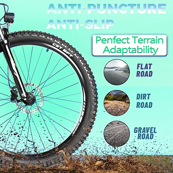 Electric Mountain Bikes for Adults 27.5'' Electric Bicycle, Hydraulic Brakes, 500W Ebike with13ah Removable Lithium Battery Moped Cycle