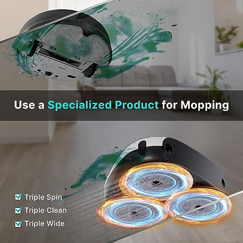 EVERYBOT Three-Spin Robot Mop