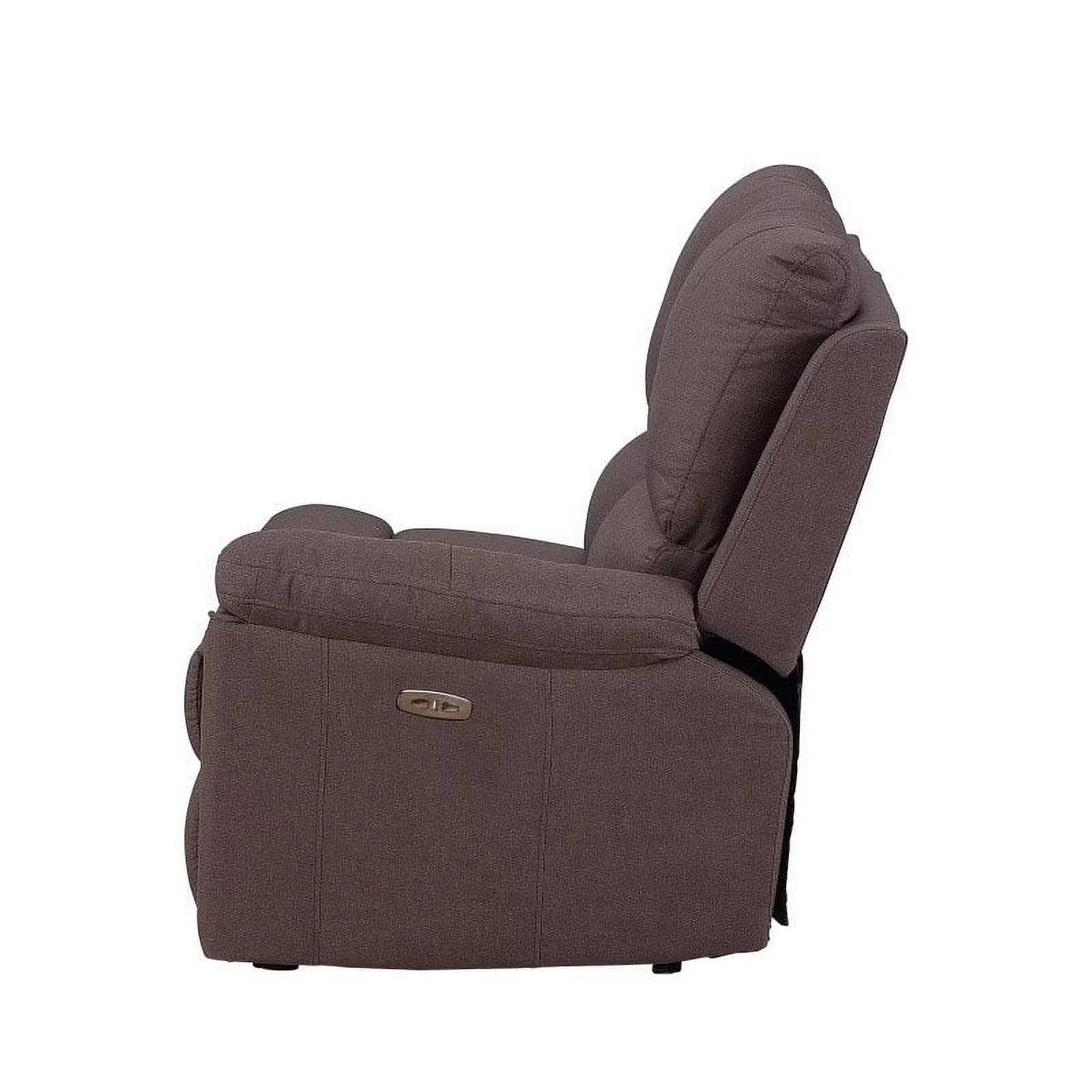 Titan Furnishings Transitional Chanille Fabric Power Reclining Sectional - Brown