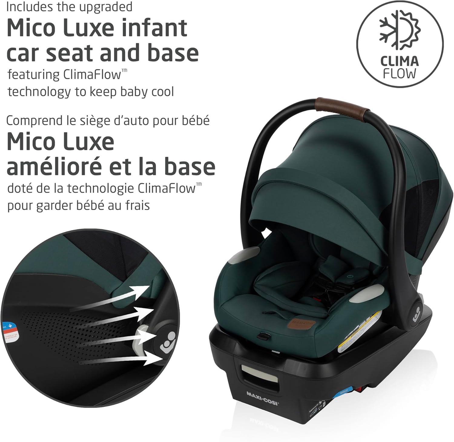 Maxi-Cosi New Generation Zelia Luxe 5-in-1 Modular Travel System, Carriage Mode, Reversible Toddler Seat, Mico Infant Car Seat (included)
