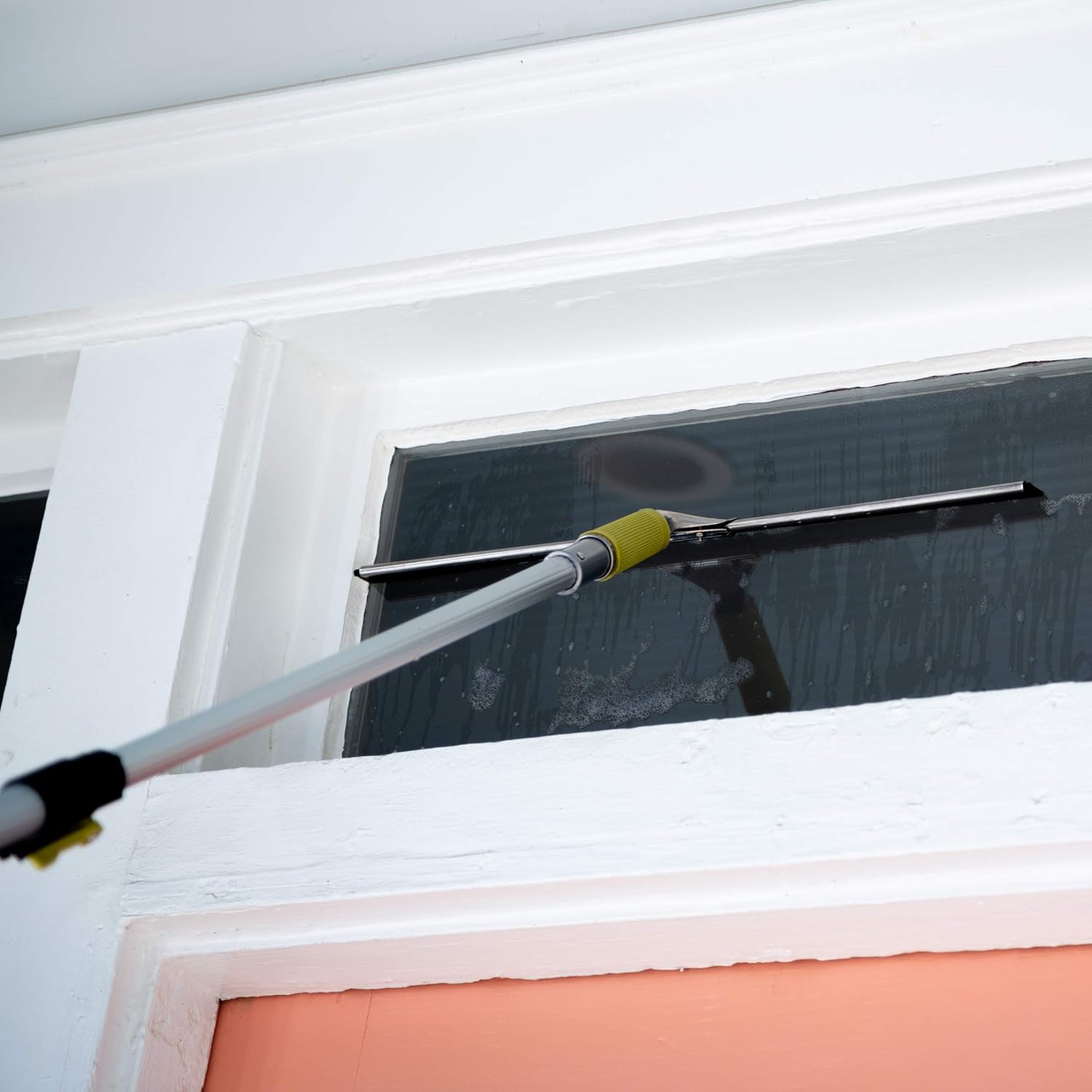 DocaPole 7-30 Foot Extension Pole + 20” Pro Window Squeegee with Removable Blade | Professional Tool for Keeping Windows Clean | Cleaner for Window