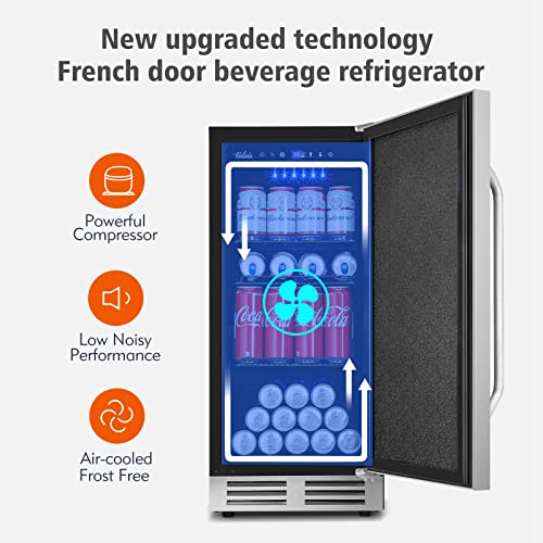 Cigar Electric Humidor, 35L 250 Counts Large Capacity Thermostatic Electric Cigar Cooler Cabinet with Digital LED Screen, Safety Lock