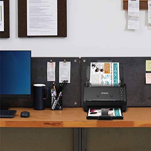 Epson Workforce ES-500W II Wireless Color Duplex Desktop Document Scanner for PC and Mac