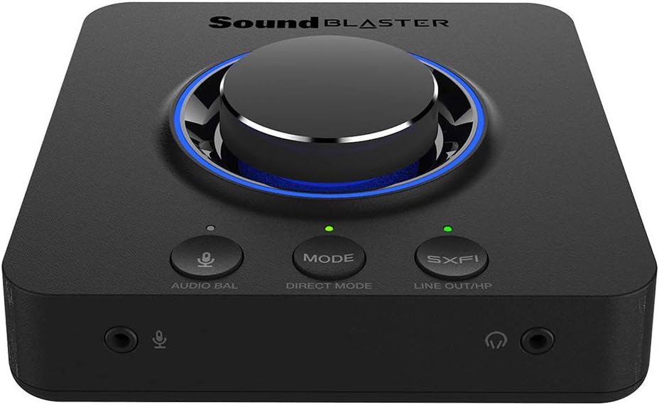 Creative Sound Blaster X4 Hi-Res 24bit/192kHz External USB DAC and Amp Sound Card, Super X-Fi, Multi-Channel, 7.1 Discrete Surround, Optical-in