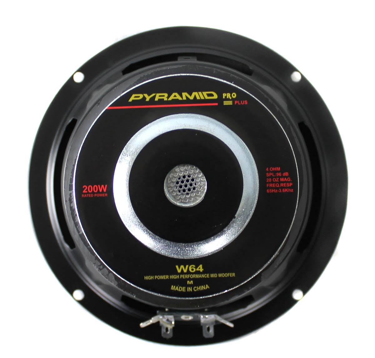 Pyramid W64 6.5x22 200 Watt Car Audio Midrange Mid Bass Woofer Speaker (12 Pack)