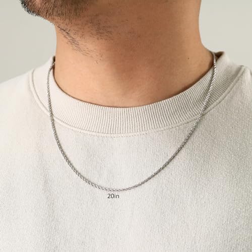Nuragold 10k White Gold 2mm Rope Chain Diamond Cut Pendant Necklace, Mens Womens Jewelry 16" 18" 20" 22" 24" 26" 28" 30"