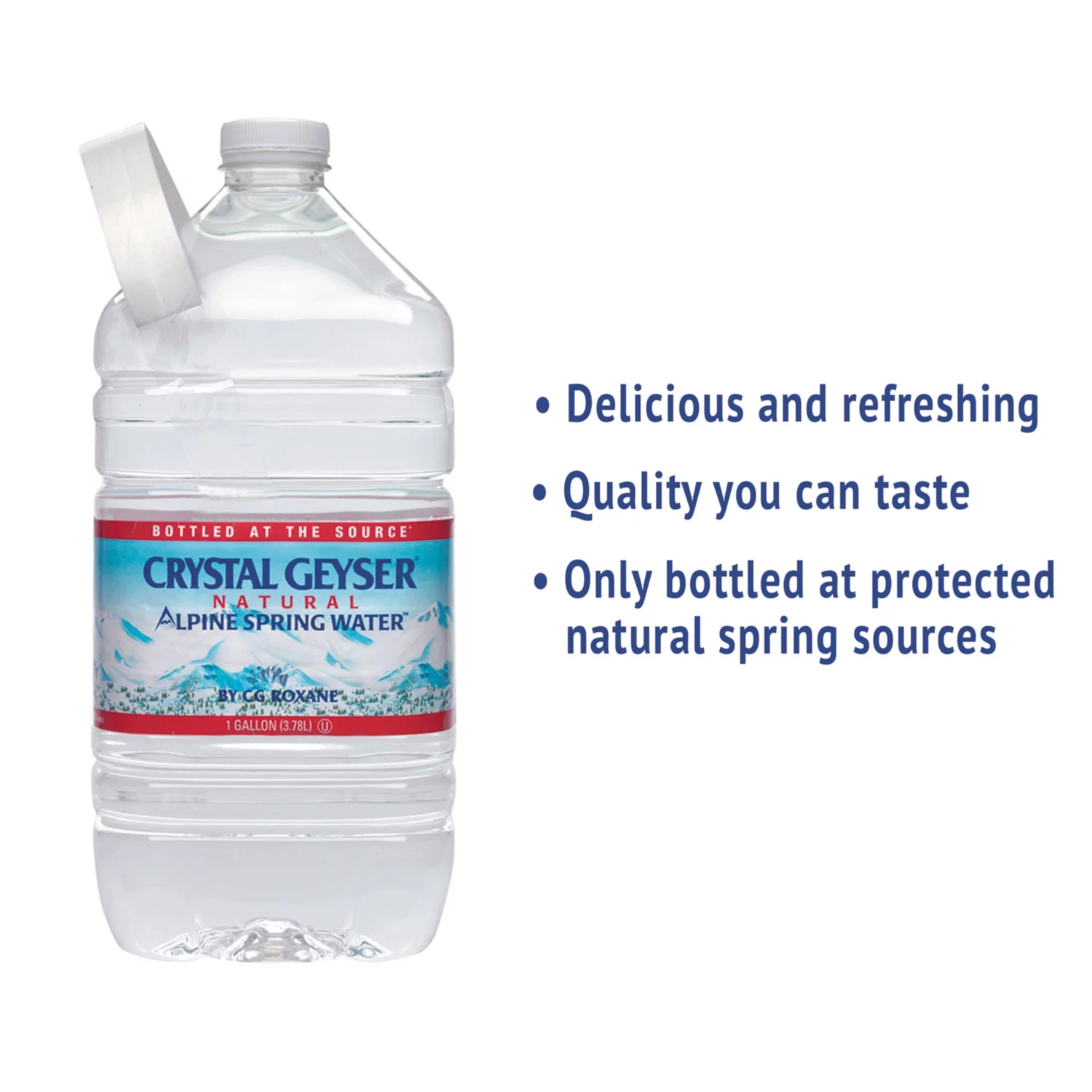 Crystal  1 gal Natural Spring Water, Pack of 48