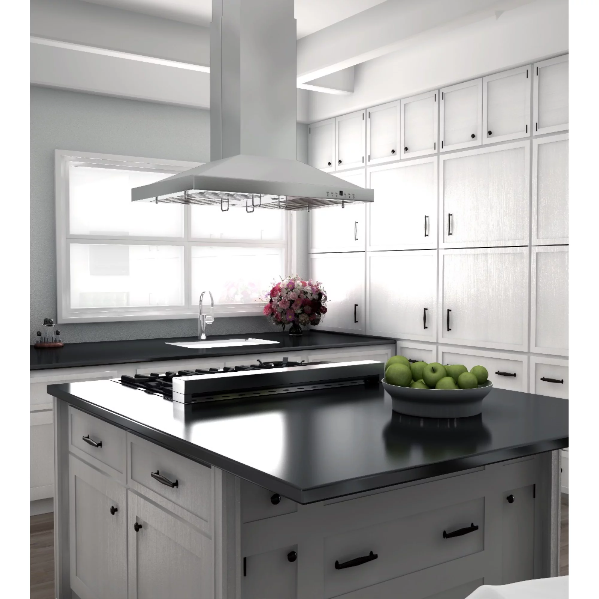 ZLINE 36 in. Remote Blower Island Mount Range Hood in Stainless Steel (GL2i-RS-36)