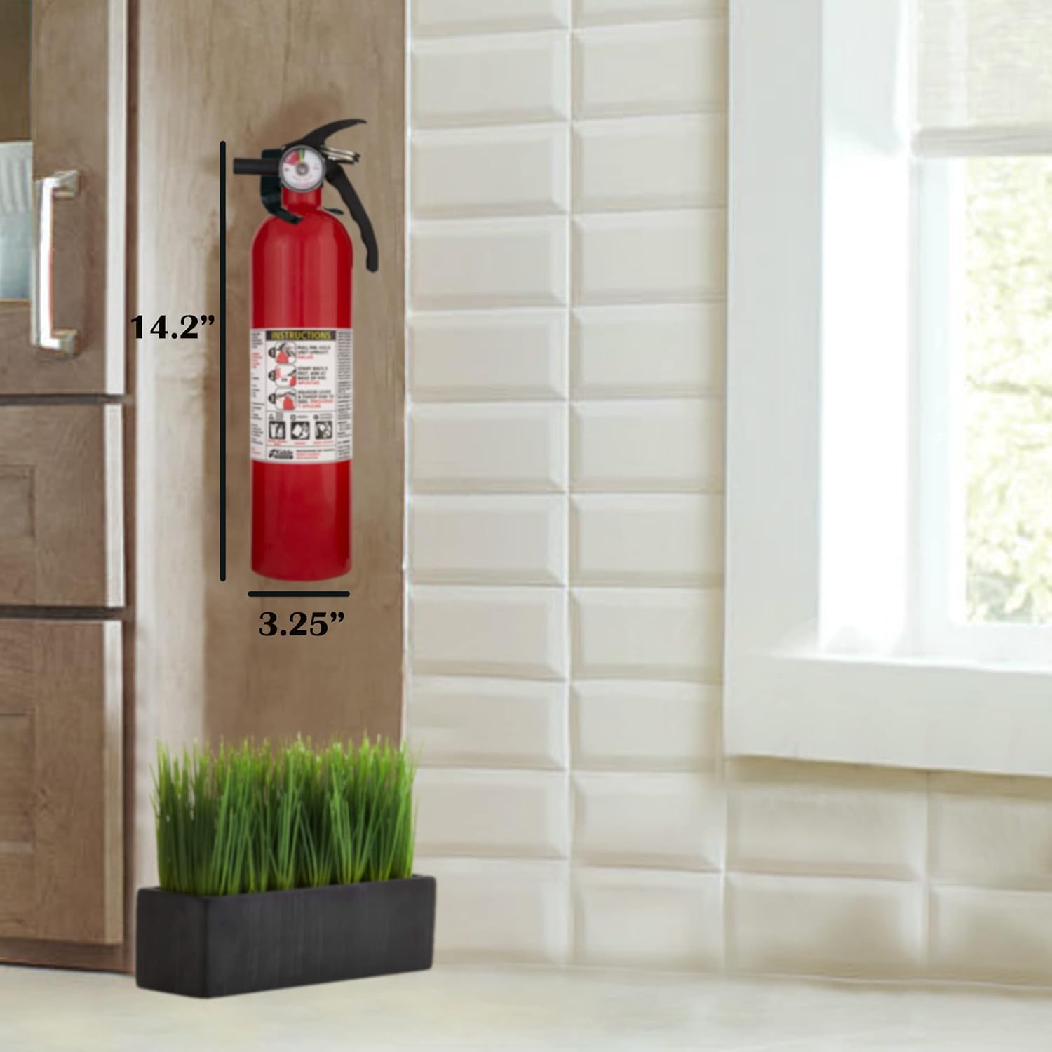 Kidde FA110 Multipurpose Fire Extinguishers 2 Pack - Red, (Rating 1-A:10-B:C) Includes Wholesalehome Cleaning Cloth Pack of 2
