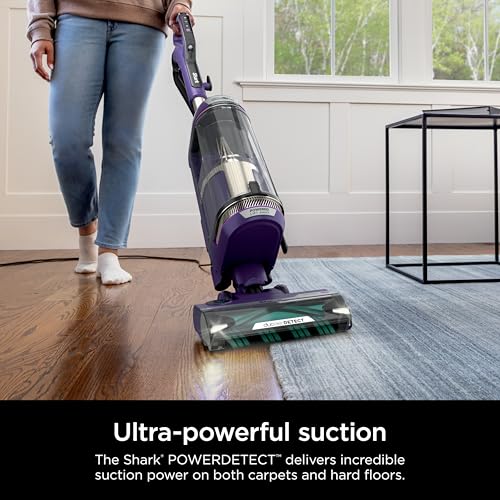 Shark Upright Vacuum, Stratos with DuoClean PowerFins, HairPro, Powered Lift-Away, Self-Cleaning Brushroll, & Odor Neutralizer Technology, Navy