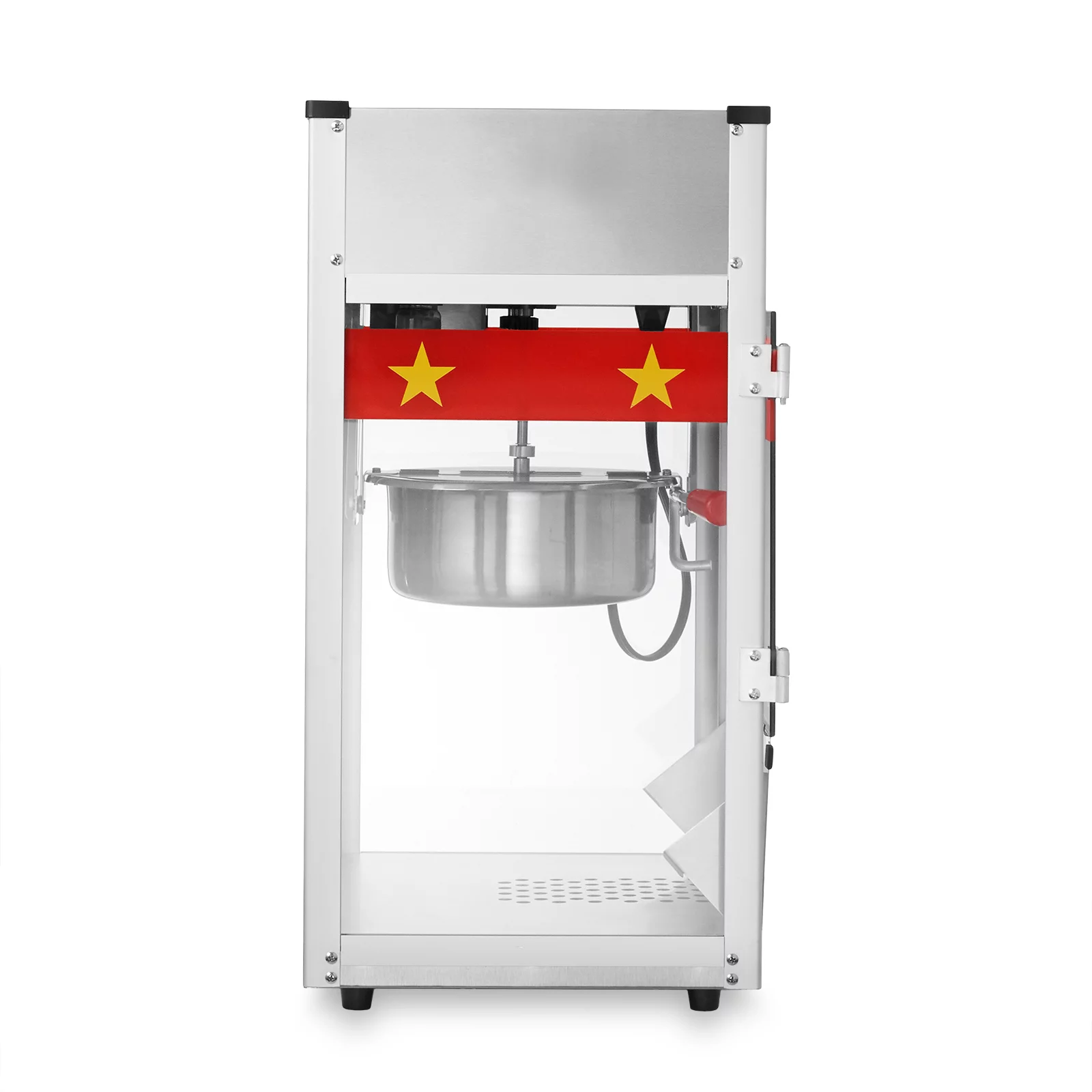 Olde Midway Commercial Popcorn Machine, Bar Style Popper with 8 Ounce Kettle, Red