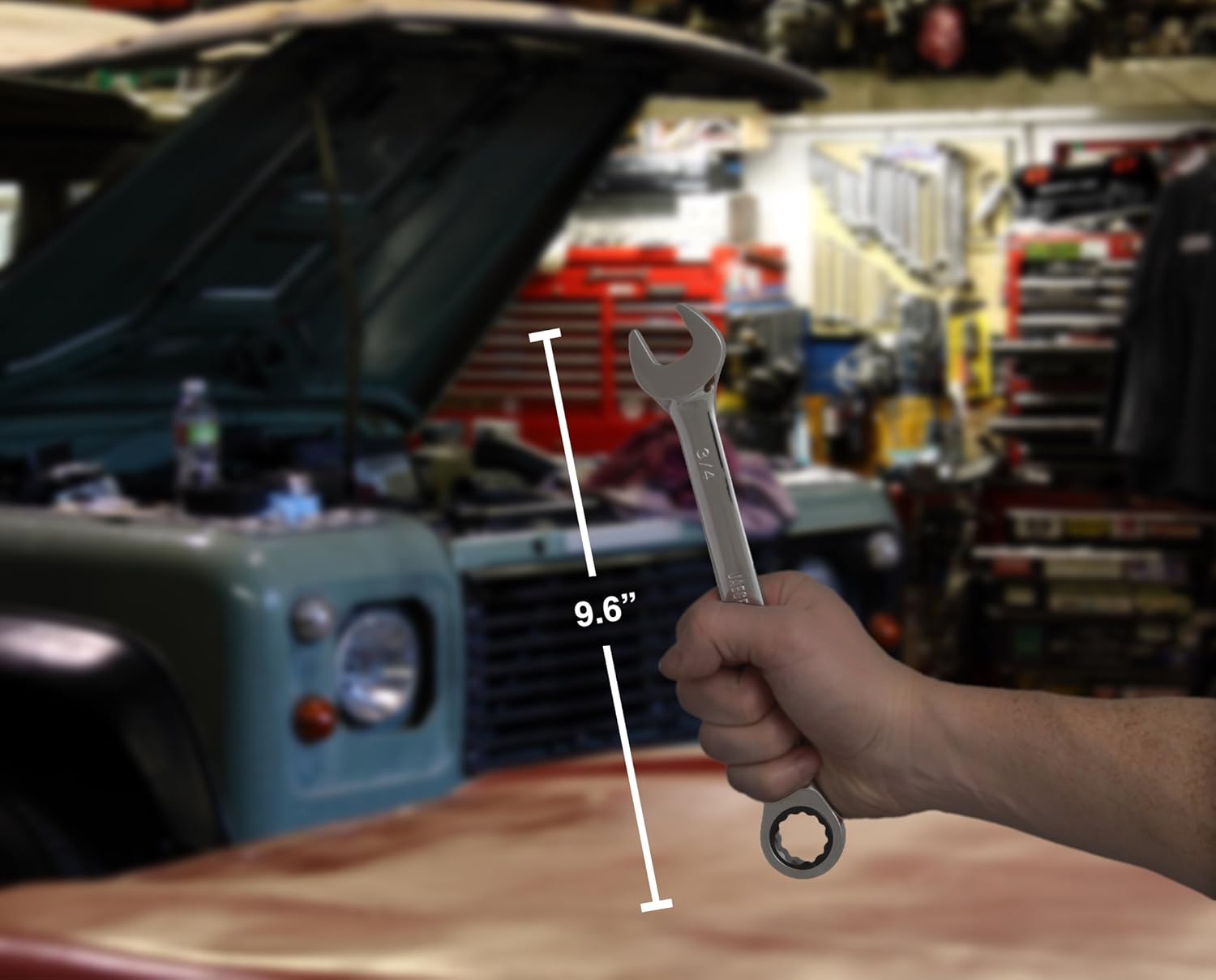 JAEGER 15pc Inch TIGHTSPOT Ratcheting Wrenches MASTER SET - Our LARGEST SAE/INCH SET With Bear Keeper Rollup Case
