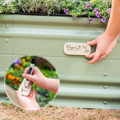Vego garden 17" Tall 10 in 1 Novel Modular Raised Garden Bed Kit, Metal Planter Box for Vegetables Flowers Herbs
