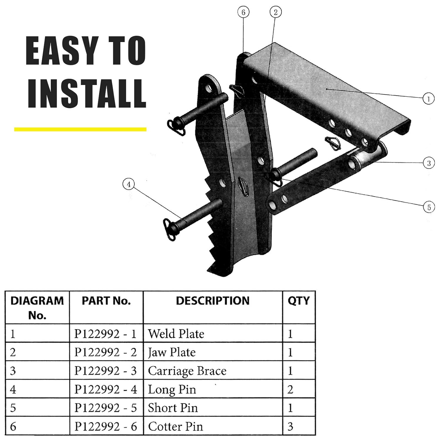 Mophorn 24 Backhoe Thumb, 1/2 Steel Thickness Heavy Duty Excavator Thumb