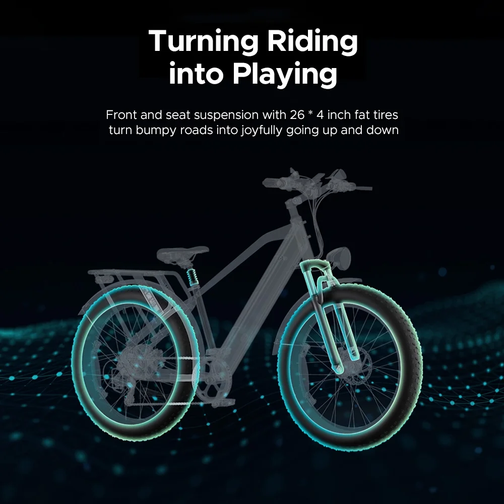 ENGWE Electric Bike,Suspension All-terrain E-bike Dual Suspension All-terrain