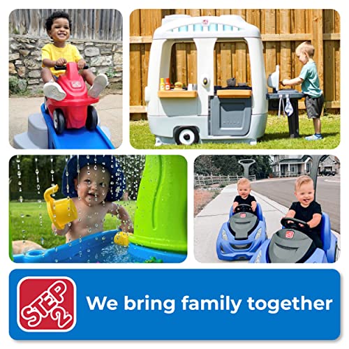 Step2 Up & Down Roller Coaster Toy for Kids, Ride On Push Car, Indoor/Outdoor Playset, Toddlers Ages 2 - 5 years old, Compact Storage
