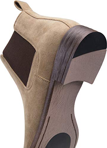 Jousen Men's Chelsea Boots Lightweight Casual Chukka Ankle Boots Classic Elastic Dress Boots For Men