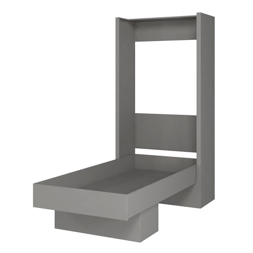 Oakland Living Easy-Lift Full Murphy Wall Bed in White with Shelf